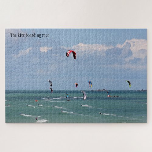 The kite boarding race personalised your words jigsaw puzzle