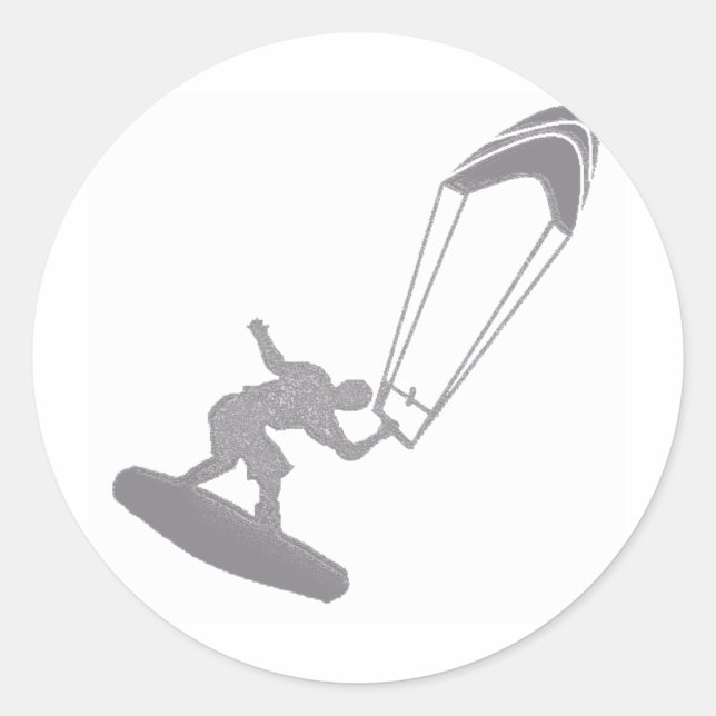 The Kite Toned Classic Round Sticker (Front)