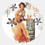 The Kitsch Bitsch : Aloha Oops! Classic Round Sticker at Zazzle