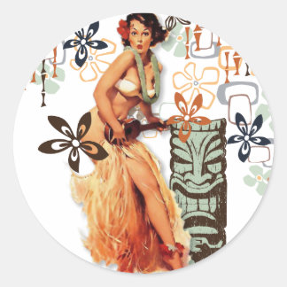 The Kitsch Bitsch : Aloha Oops! Classic Round Sticker