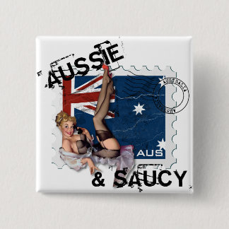 The Kitsch Bitsch : Aussie & Saucy Pin-Up Button