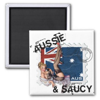 The Kitsch Bitsch : Aussie & Saucy Pin-up Magnet by kitschbitsch at Zazzle