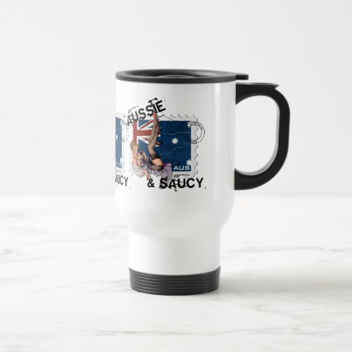 The Kitsch Bitsch  Aussie  Saucy Pin_Up Travel Mug
