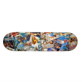 The Kitsch Bitsch : Destroyed Cowgirl PIn-Ups Skateboard Deck
