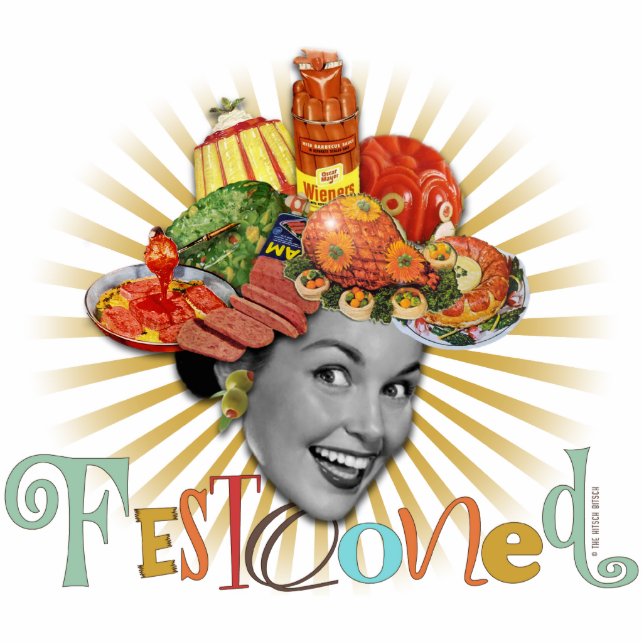 The Kitsch Bitsch © : Famously Festooned! Cutout (Front)