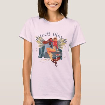 The Kitsch Bitsch: Fly Girl Tattoo Pin-up T-shirt by kitschbitsch at Zazzle