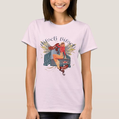 The Kitsch Bitsch Fly Girl Tattoo Pin_Up T_Shirt