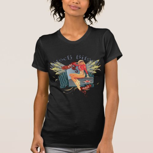 The Kitsch Bitsch  Fly Girl Tattoo Pin_Up T_Shirt