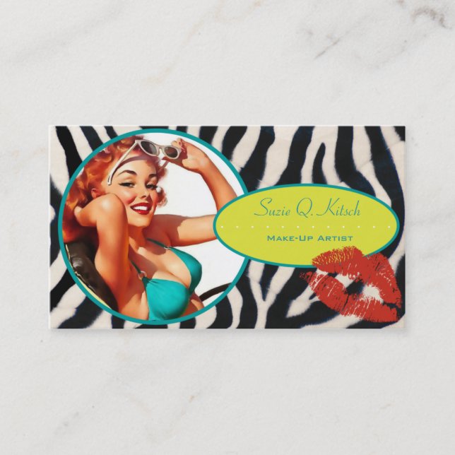 The Kitsch Bitsch : Glam-A-Zon Business Card (Front)