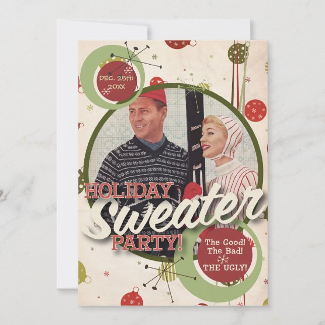 The Kitsch Bitsch : Holiday Sweater Party! Invitation (Front)