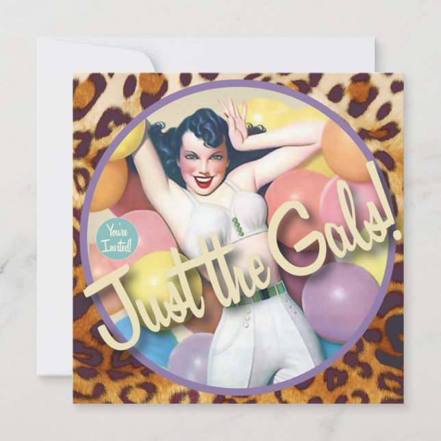 The Kitsch Bitsch : Just The Gals! Invitation (Front)