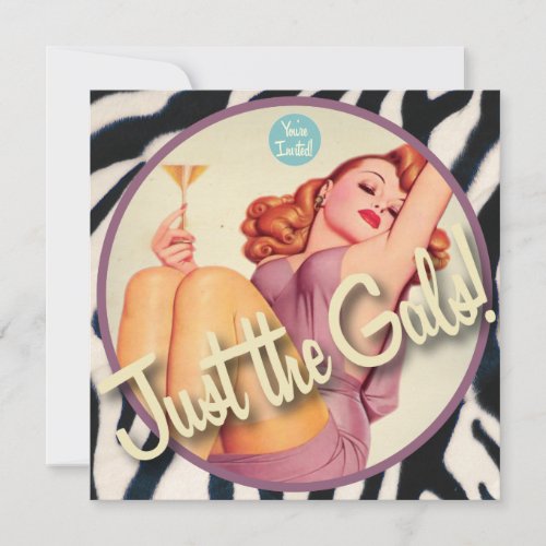 The Kitsch Bitsch : Just The Gals! Custom Invites