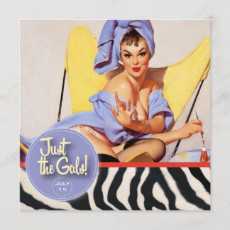 The Kitsch Bitsch : Just The Gals! Spa-tacular! Invitation