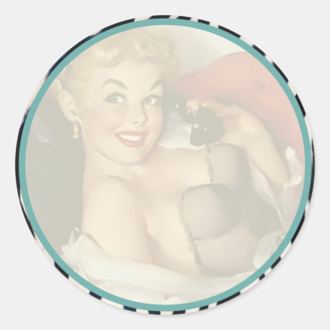 The Kitsch Bitsch : Not Wed Yet! Classic Round Sticker (Front)