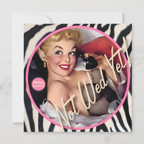 The Kitsch Bitsch : Not Wed Yet! Personalized Invitations