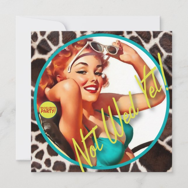 The Kitsch Bitsch : Not Wed Yet! Invitation (Front)