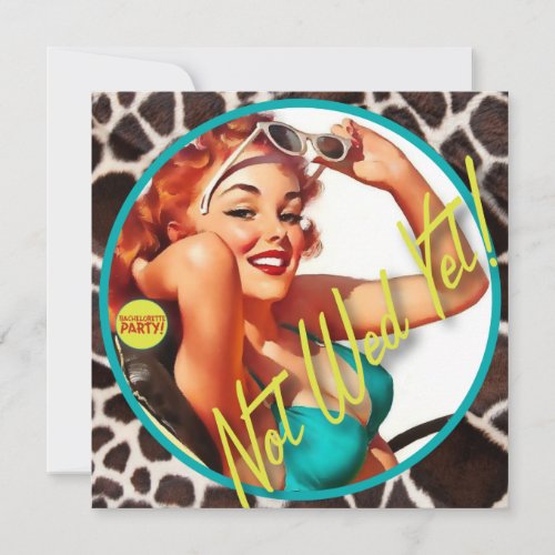 The Kitsch Bitsch : Not Wed Yet! Personalized Invitations