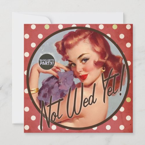 The Kitsch Bitsch : Not Wed Yet! Personalized Invitation
