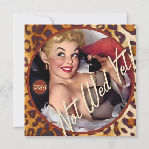 The Kitsch Bitsch : Not Wed Yet! Invitation