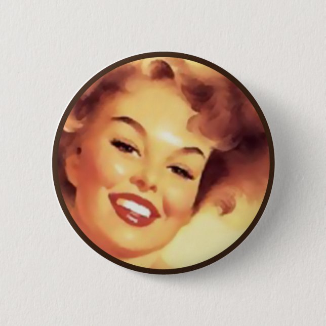 The Kitsch BItsch : Pin-Up Portraits Button (Front)