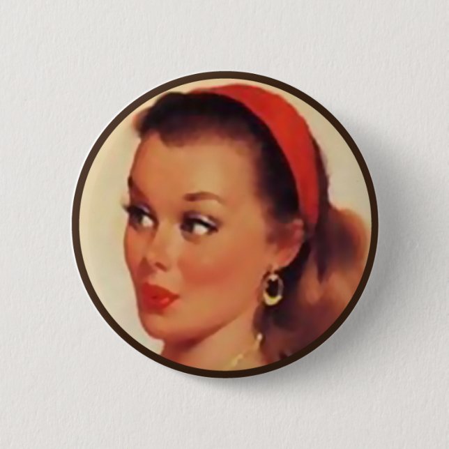 The Kitsch BItsch : Pin-Up Portraits Button (Front)