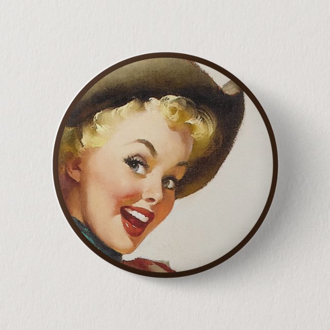 The Kitsch BItsch : Pin-Up Portraits Button (Front)