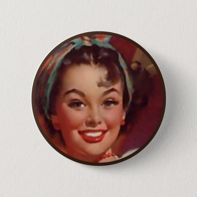 The Kitsch BItsch : Pin-Up Portraits Button (Front)