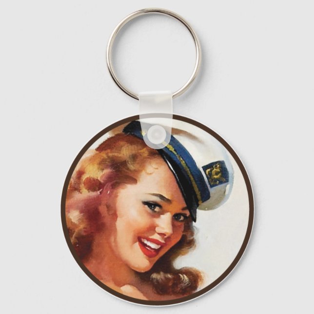 The Kitsch BItsch : Pin-Up Portraits Keychain (Front)