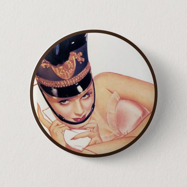 The Kitsch BItsch : Pin-Up Portraits Pinback Button (Front)