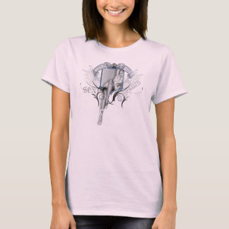 The Kitsch Bitsch Retro B/W Tattoo Pin-Up T-Shirt