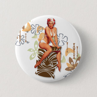 The Kitsch Bitsch : The Tiki Goddess Button