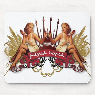 The Kitsch Bitsch : Twin Tattoo Pin-Up Mouse Pad