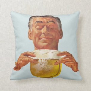 The Kitsch Bitsch™: Vintage Advertising Graphics Throw Pillow