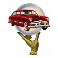 The Kitsch Bitsch : Vintage Car Graphic #1 print