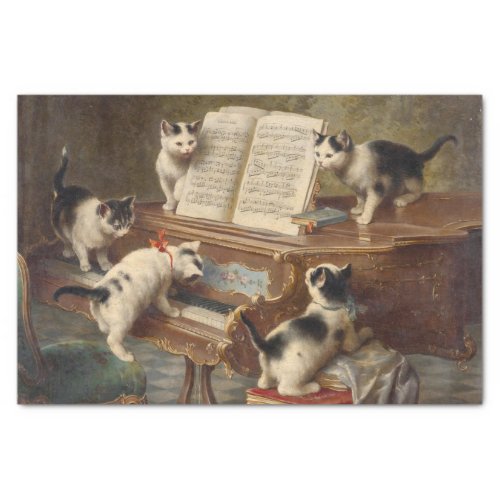 The Kittens Recital by Carl Reichert Tissue Paper