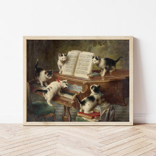 The Kittens’ Recital Carl Reichert Poster