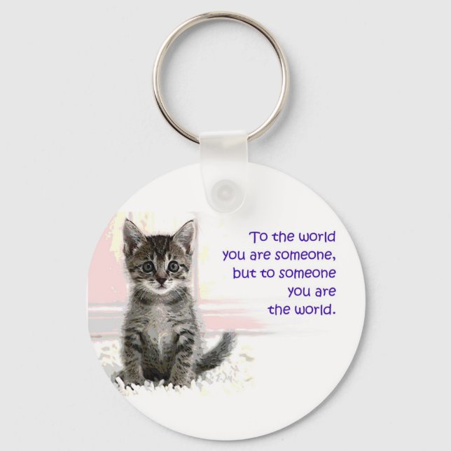 The Kitten's World Keychain (Front)