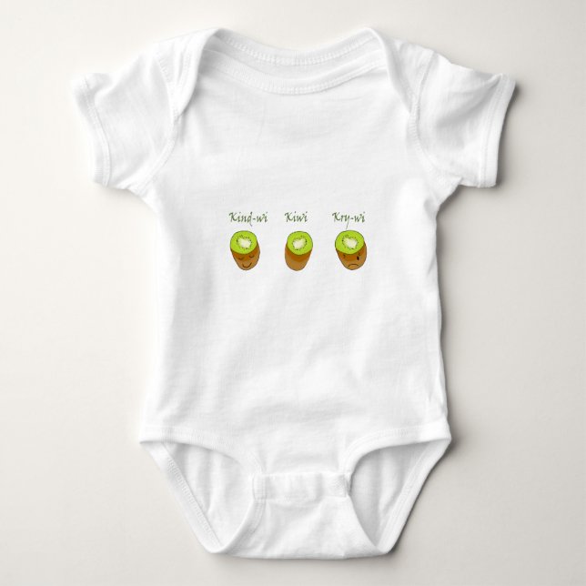 The kiwi trio baby bodysuit (Front)