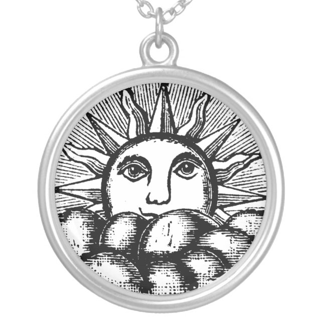 The Kneph Masonic Symbol Sun Freemasonry Necklace (Front)
