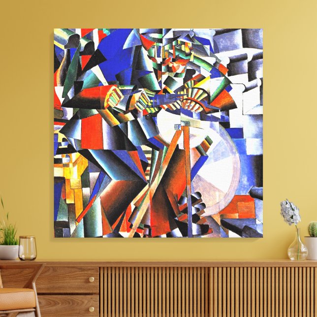 The Knife Grinder, famous painting, Canvas Print (Insitu(LivingRoom))