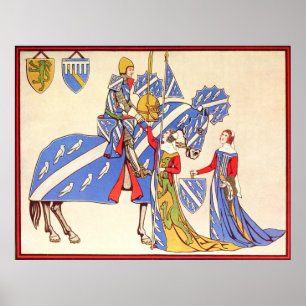 The Knight and Maidens Poster