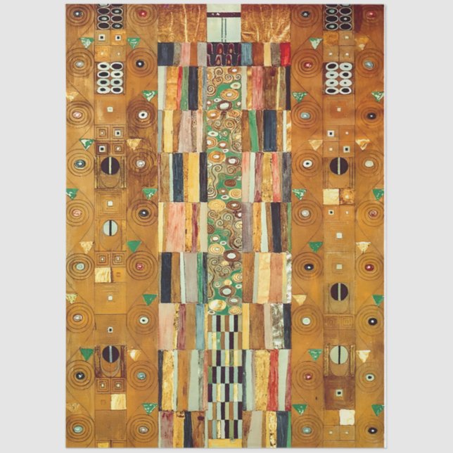 The Knight By Gustav Klimt Art Nouveau Tissue Paper (Front)