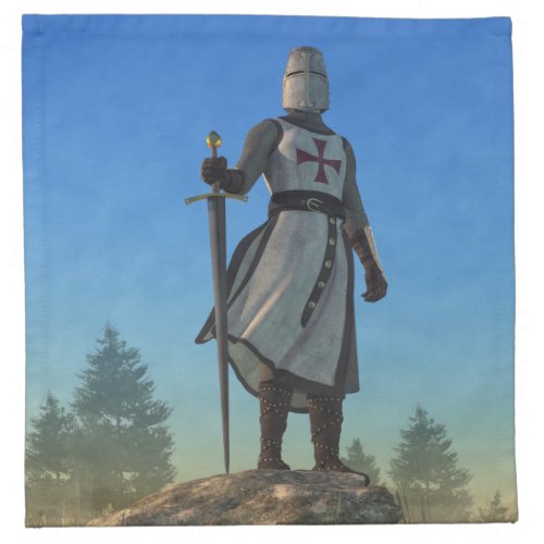 The Knight Templar Cloth Napkin