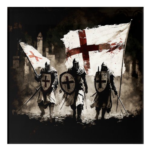 The Knights Templar Enter the Holy City   Acrylic Print