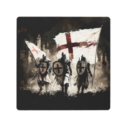 The Knights Templar Enter the Holy City  Metal Print