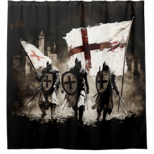 The Knights Templar Enter the Holy City   Shower Curtain