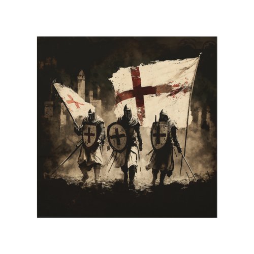 The Knights Templar Enter the Holy City  Wood Wall Art