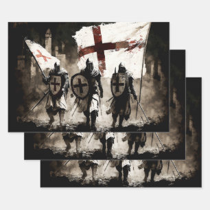 The Knights Templar Enter the Holy City Wrapping Paper Sheets