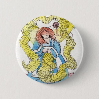 The Knitter Pinback Button