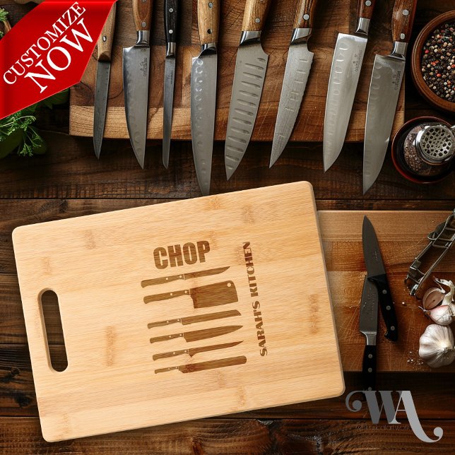 The Knives Personalized  Engraved Cutting Board (Creator Uploaded)